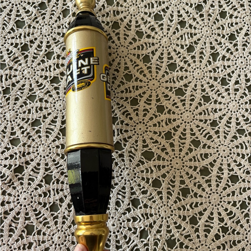 Miller Genuine draft beer torpedo tap handle. Preloved. Light wear. 12”, video - Picture 8 of 12